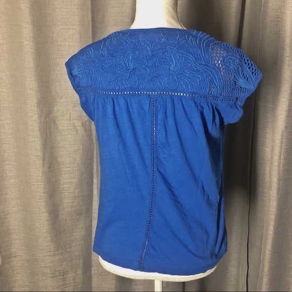 Lucky Brand XS Blue Tank - Picture 2 of 7